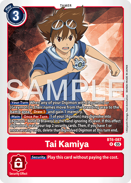 Tai Kamiya (BT6-087) Digimon Generation [AD01]