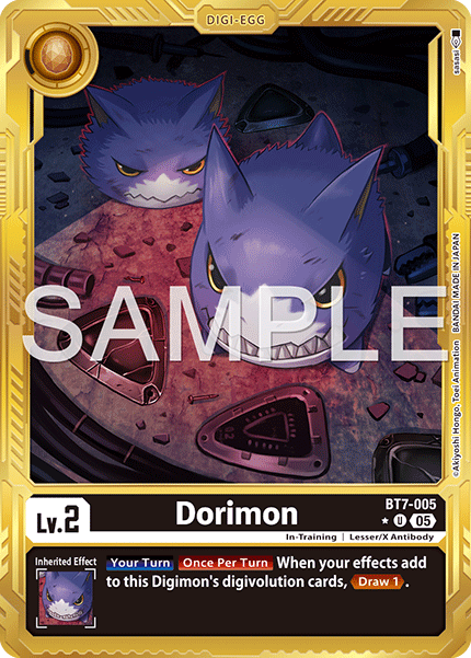 Dorimon (BT7-005) Digimon Generation [AD01] Gold