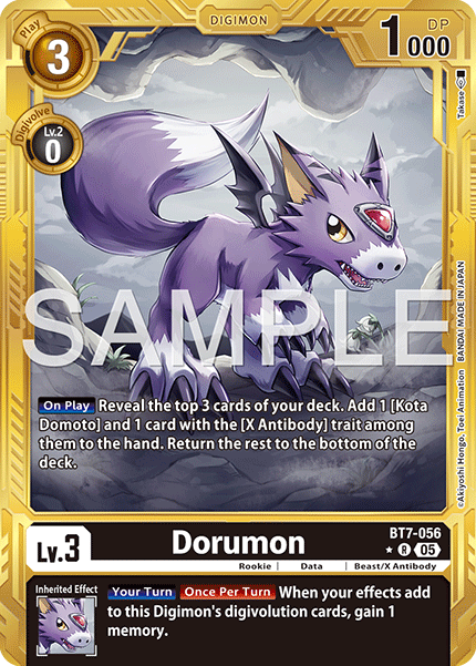 (Pre-order 27/03/2026) Dorumon (BT7-056) Digimon Generation [AD01] Gold