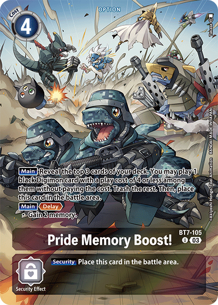 Pride Memory Boost! (BT7-105) Alternative Art ST17