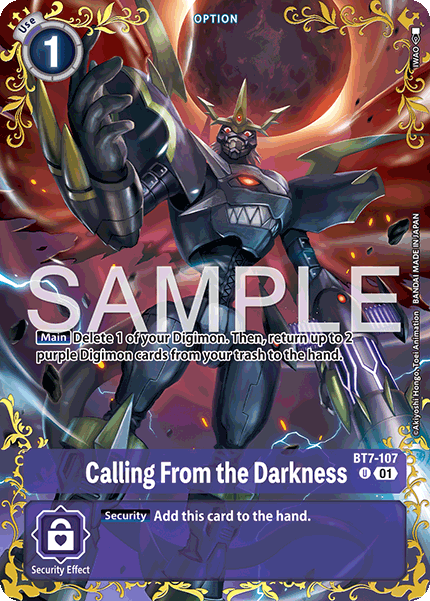 Calling From the Darkness (BT7-107) Reprint BT25