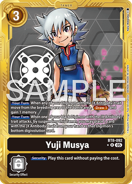 Yuji Musya (BT8-092) Digimon Generation [AD01] Gold