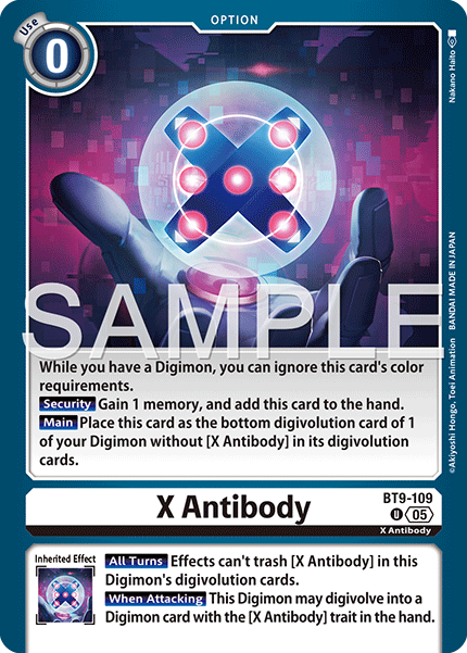 X Antibody (BT9-109) Digimon Generation [AD01]