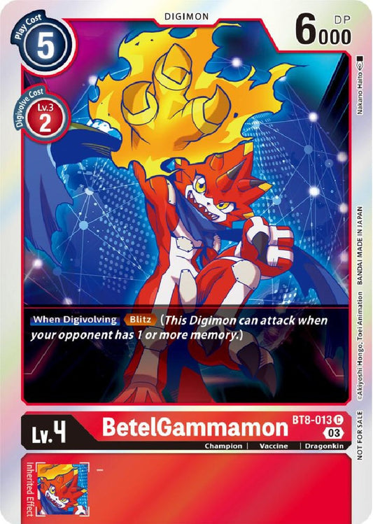 BetelGammamon (BT8-013) Official Tournament Pack Vol. 11