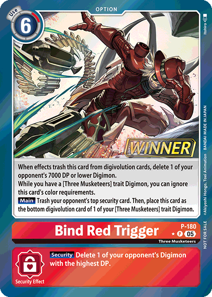 Bind Red Trigger (P-180) (Store Tournament 2025 Vol. 2 Winner Pack)