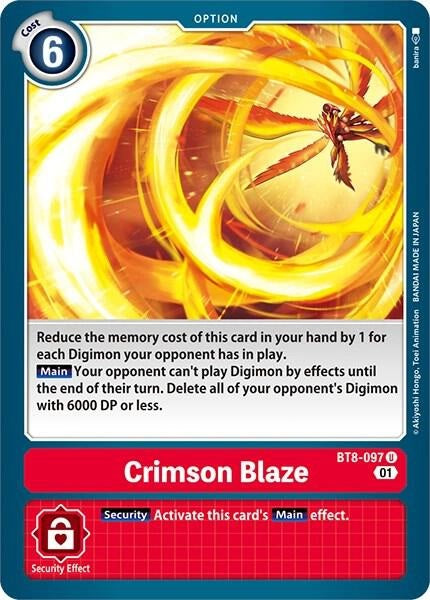 Crimson Blaze (BT8-097) (Revision Pack 2023)