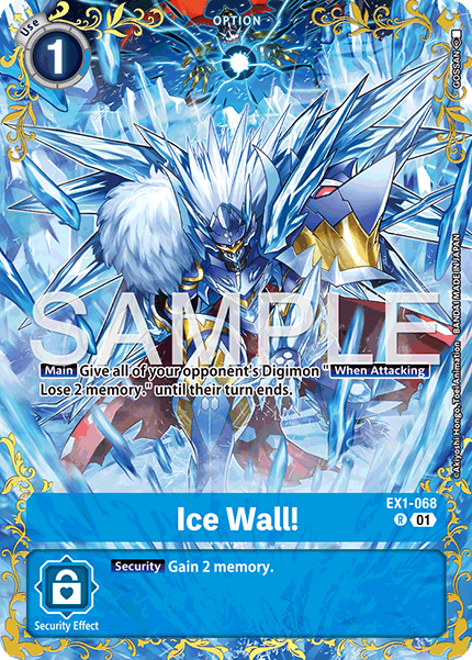 Ice Wall! (EX1-068) Reprint BT25