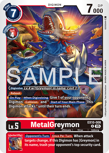 MetalGreymon (EX10-008) Rare