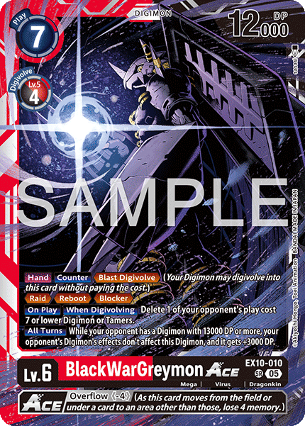 BlackWarGreymon ACE (EX10-010) Super Rare