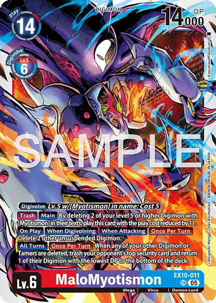 MaloMyotismon (EX10-011) Super Rare