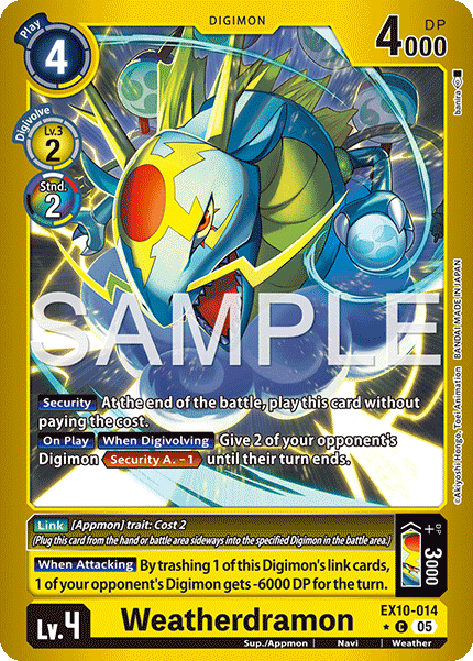 Weatherdramon (EX10-014) Limited Common