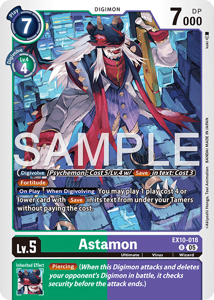 (Preorder 19/09/2025) Astamon (EX10-018) Rare
