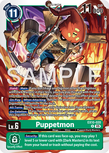 Puppetmon (EX10-020) Rare