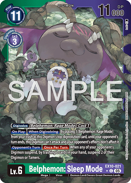 Belphemon: Sleep Mode (EX10-021) Limited Common