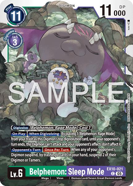 Belphemon: Sleep Mode (EX10-021) Common