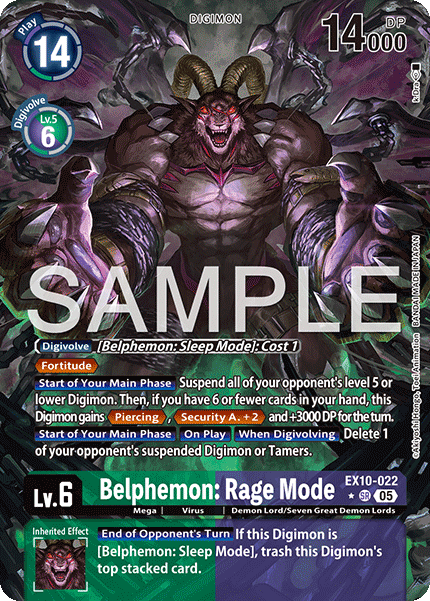 Belphemon: Rage Mode (EX10-022) Alternative Art
