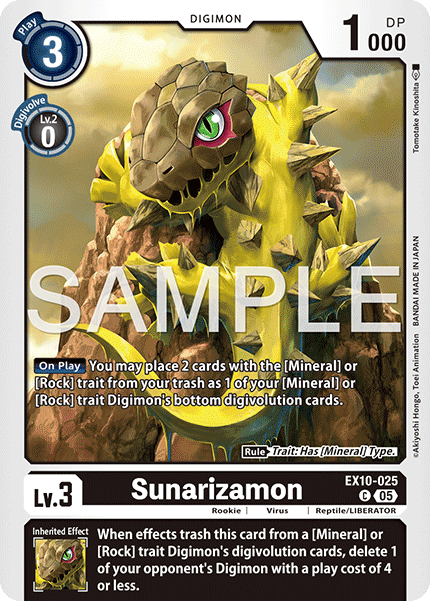 Sunarizamon (EX10-025) Common