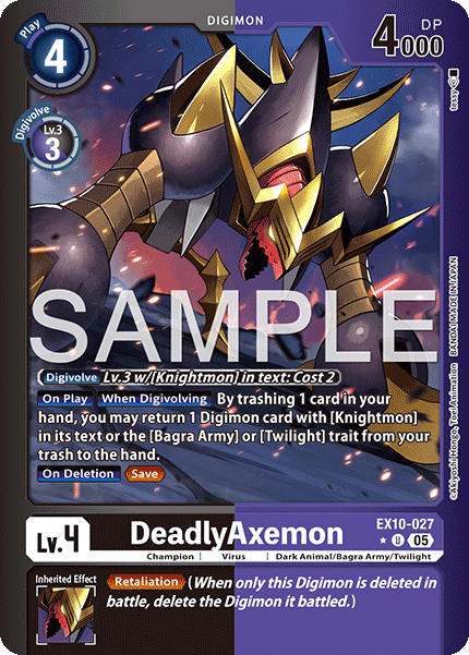 DeadlyAxemon (EX10-027) Limited Uncommon