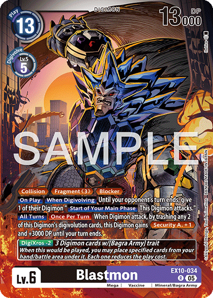 Blastmon (EX10-034) Rare