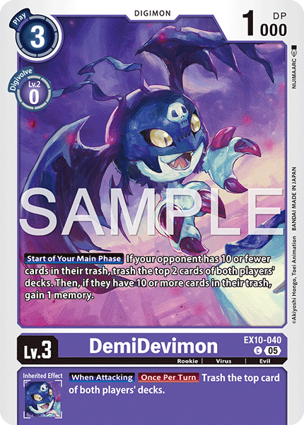 DemiDevimon (EX10-040) Common