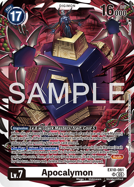 (Preorder 19/09/2025) Apocalymon (EX10-061) Super Rare