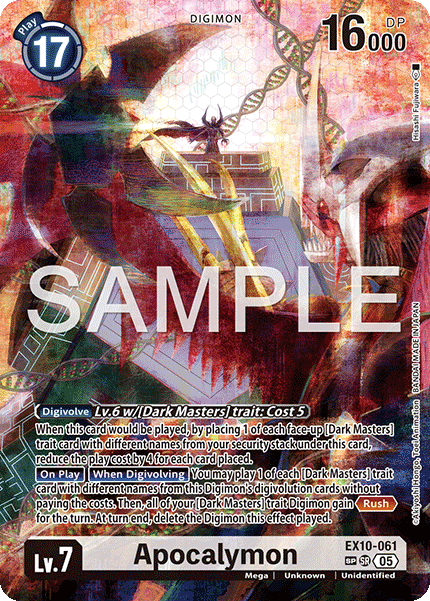 (Preorder 19/09/2025) Apocalymon (EX10-061) SP Alternative Art
