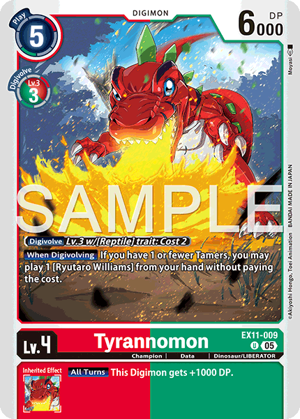 Tyrannomon (EX11-009) Uncommon
