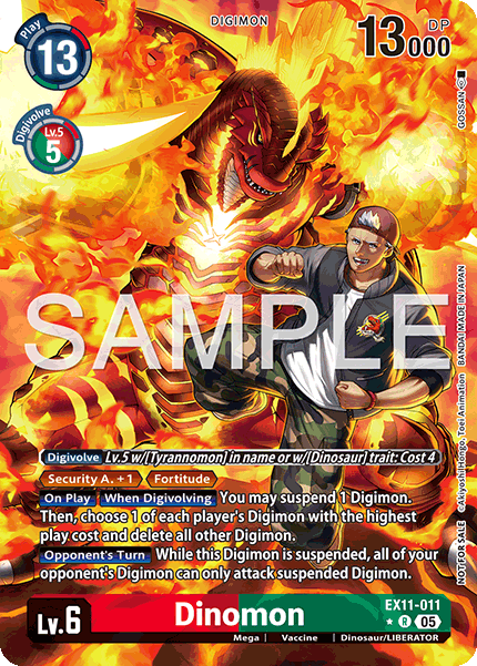 Dinomon (EX11-011) Box Topper