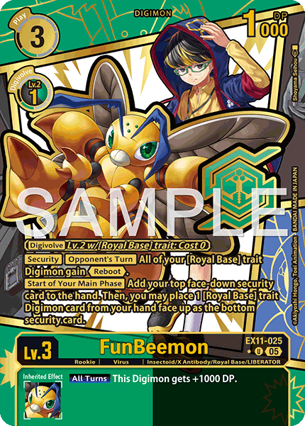 FunBeemon (EX11-025) Rare Pull