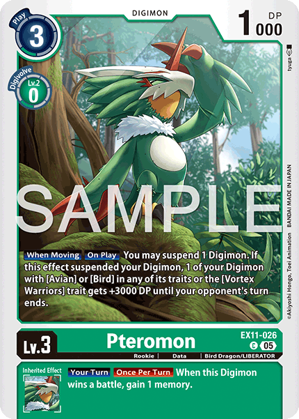 Pteromon (EX11-026) Common