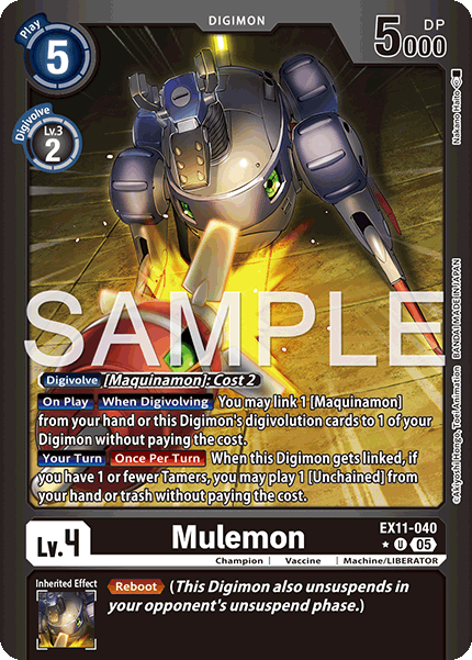 Mulemon (EX11-040) Limited Uncommon