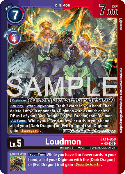 Loudmon (EX11-050) Limited Uncommon