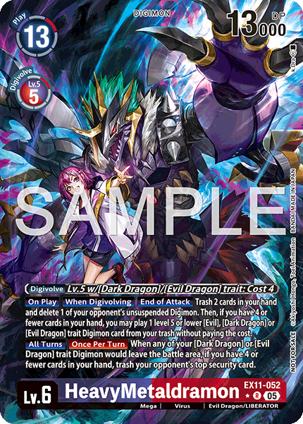 HeavyMetaldramon (EX11-052) Box Topper