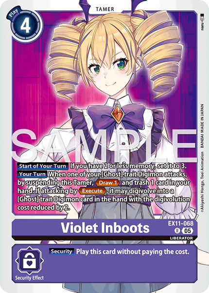 Violet Inboots (EX11-068) Rare