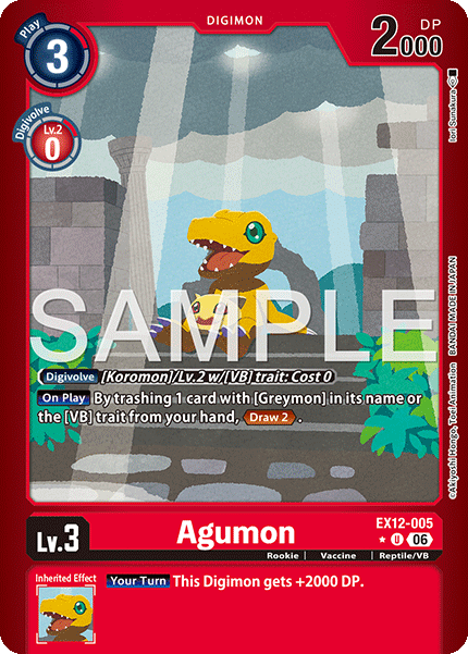 Agumon (EX12-005) Limited Uncommon