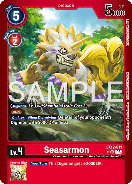 (Pre-order 3rd July 2026) Seasarmon (EX12-011) Limited Uncommon
