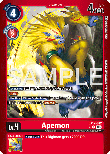 Apemon (EX12-012) Limited Common