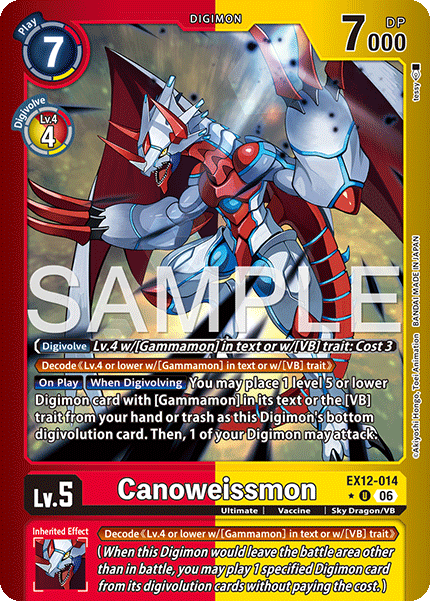 Canoweissmon (EX12-014) Limited Uncommon
