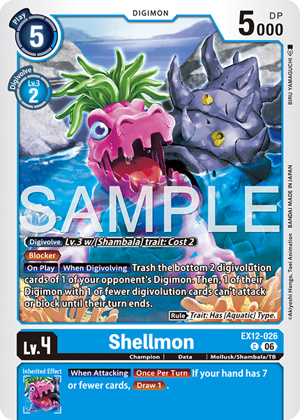 (Pre-order 3rd July 2026) Shellmon (EX12-026) Common