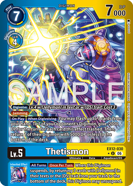 (Pre-order 3rd July 2026) Thetismon (EX12-030) Limited Uncommon