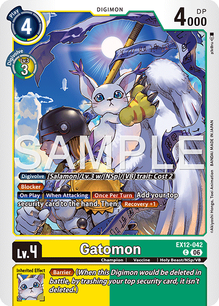 (Pre-order 3rd July 2026) Gatomon (EX12-042) Common