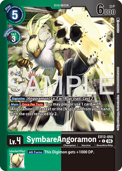 (Pre-order 3rd July 2026) SymbareAngoramon (EX12-050) Limited Common