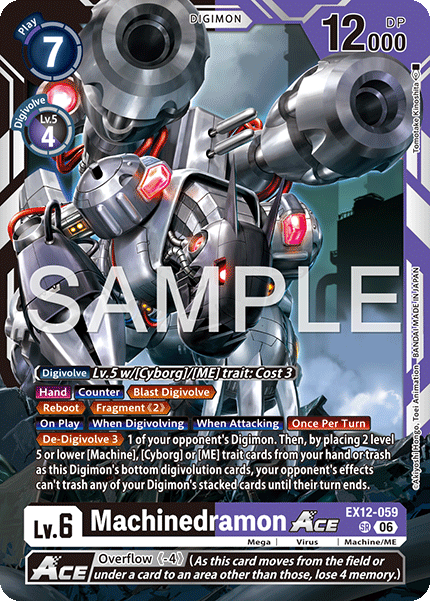 (Pre-order 3rd July 2026) Machinedramon ACE (EX12-059) Super Rare
