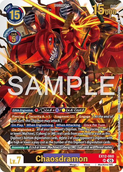 (Pre-order 3rd July 2026) Chaosdramon (EX12-060) Ultimate Rare