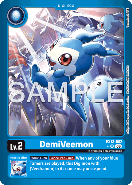DemiVeemon (EX13-002) Limited Uncommon