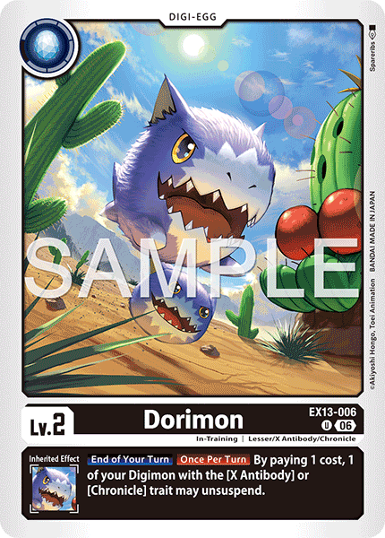 (Pre-order 2nd October 2026) Dorimon (EX13-006) Uncommon