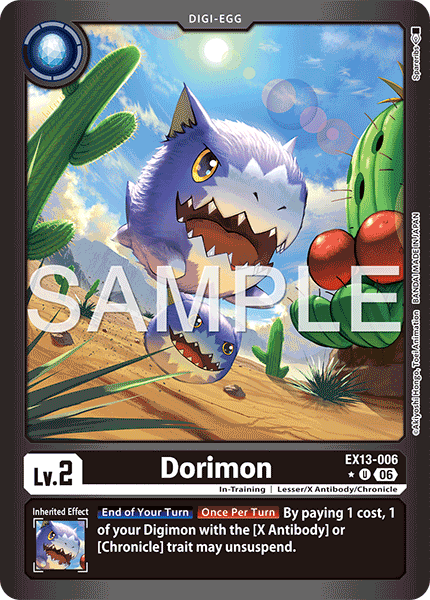 Dorimon (EX13-006) Limited Uncommon
