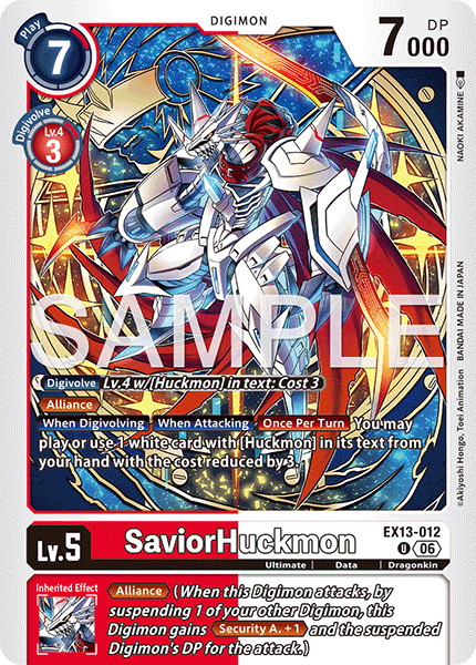 (Pre-order 2nd October 2026) SaviorHuckmon (EX13-012) Uncommon