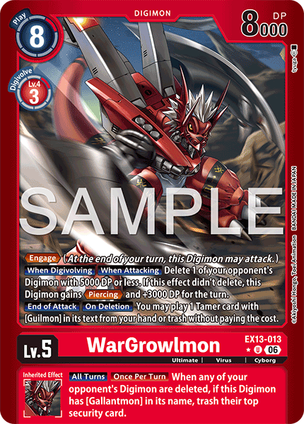 WarGrowlmon (EX13-013) Limited Uncommon