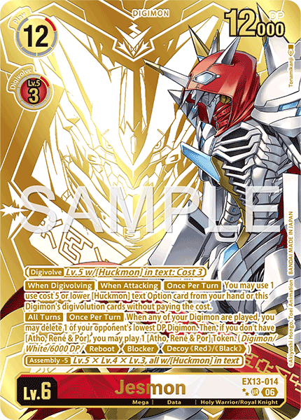 (Pre-order 2nd October 2026) Jesmon (EX13-014) Gold Finish